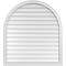 Ekena Millwork Round Top Surface Mount PVC Gable Vent w/ 2"W x 2"P Brickmould Sill Frame, 38"W x 42"H GVPRT38X4203SN - alternate 1